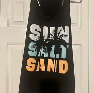 Black Graphic Tank Top